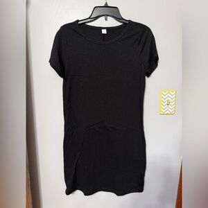 Old Navy Black Short-Sleeve Women's Tee Dress